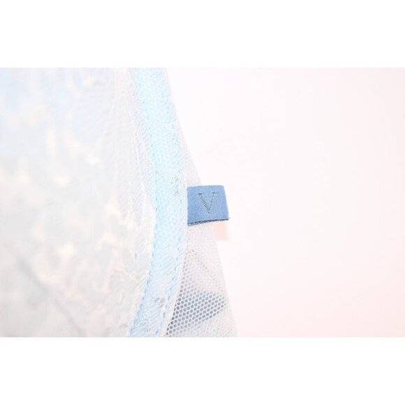 Victoria's Secret 34DD Blue Solid Push Up Lace Lightly Padded Unwired Razorback - Picture 8 of 14